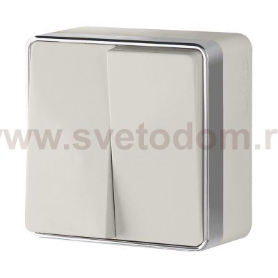 Выключатель  двухклавишный Gallant (слоновая кость) W5020003 Werkel