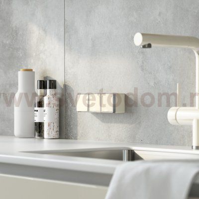 Выключатель одноклавишный влагозащищенный Gallant (слоновая кость) Werkel W5010203