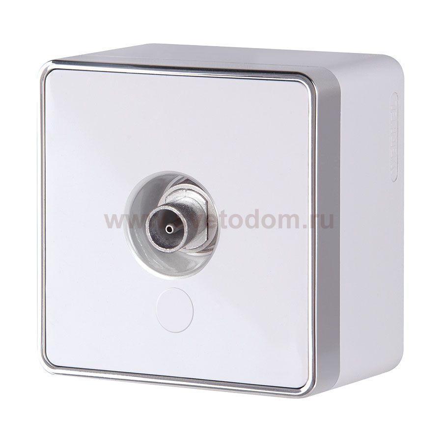 ТВ-розетка оконечная Gallant (белый) Werkel W5083001