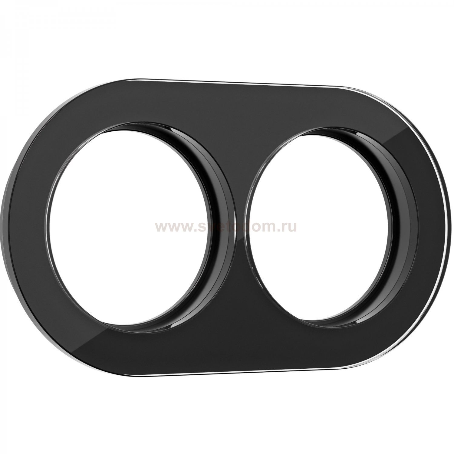 Рамка на 2 поста (Черный) Werkel W0025108