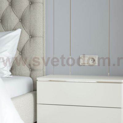 Рамка на 2 поста (слоновая кость/золото) W0021932 Werkel