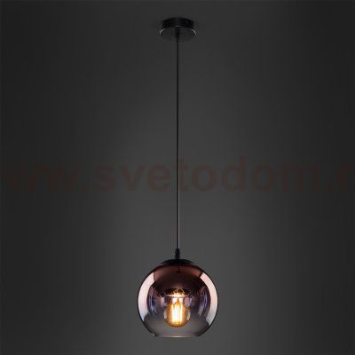 Подвесной светильник со стеклянным плафоном Eurosvet 50200/1 медь Rowan
