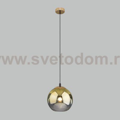 Подвесной светильник со стеклянным плафоном Eurosvet 50200/1 золото Rowan