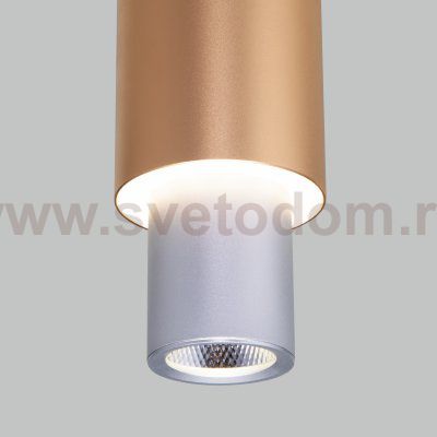 Люстра Eurosvet 50204/1 LED матовое серебро/матовое золото Bento