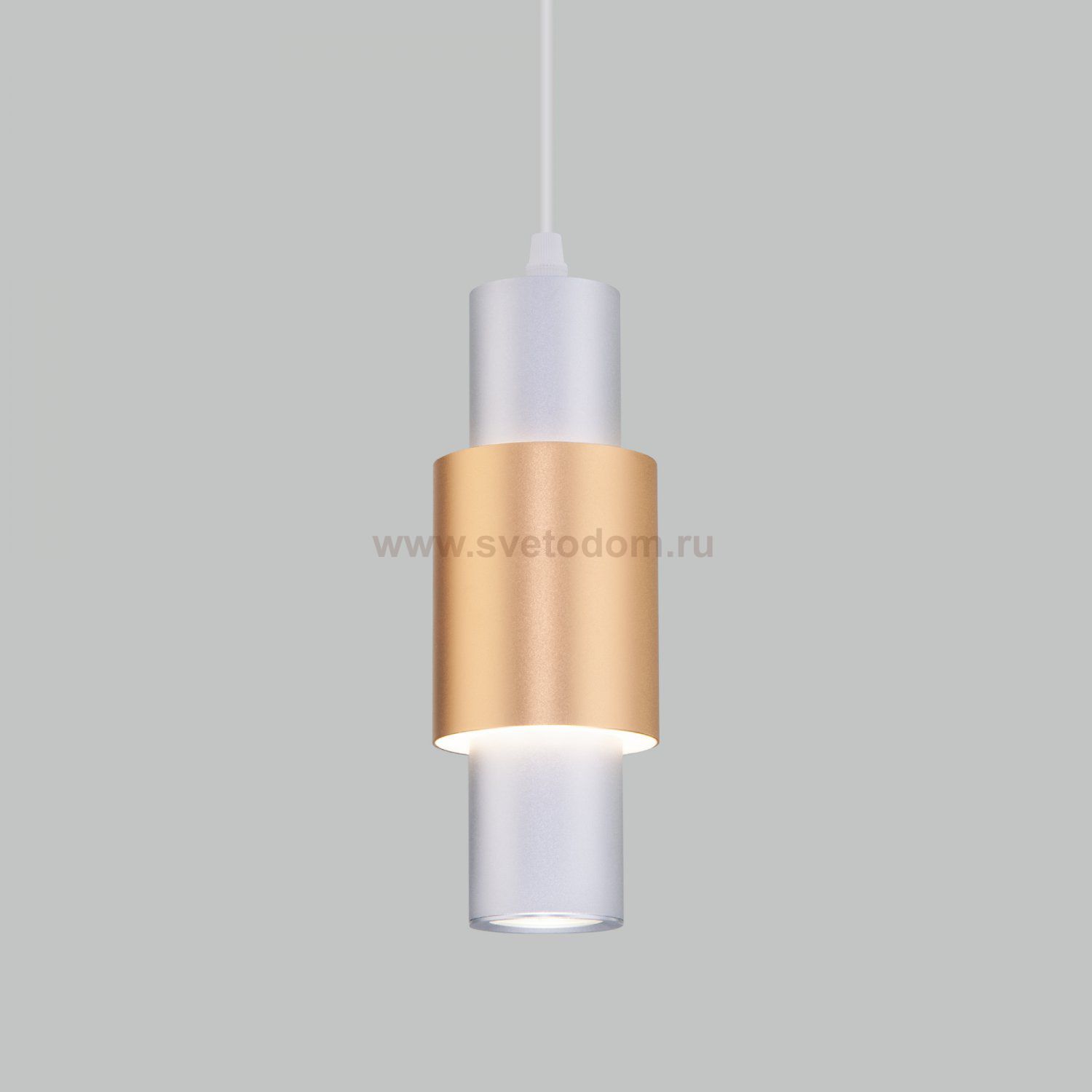 Люстра Eurosvet 50204/1 LED матовое серебро/матовое золото Bento