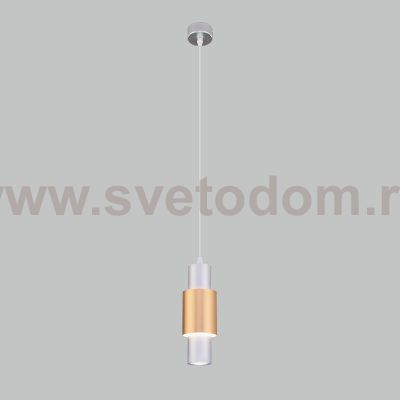 Люстра Eurosvet 50204/1 LED матовое серебро/матовое золото Bento