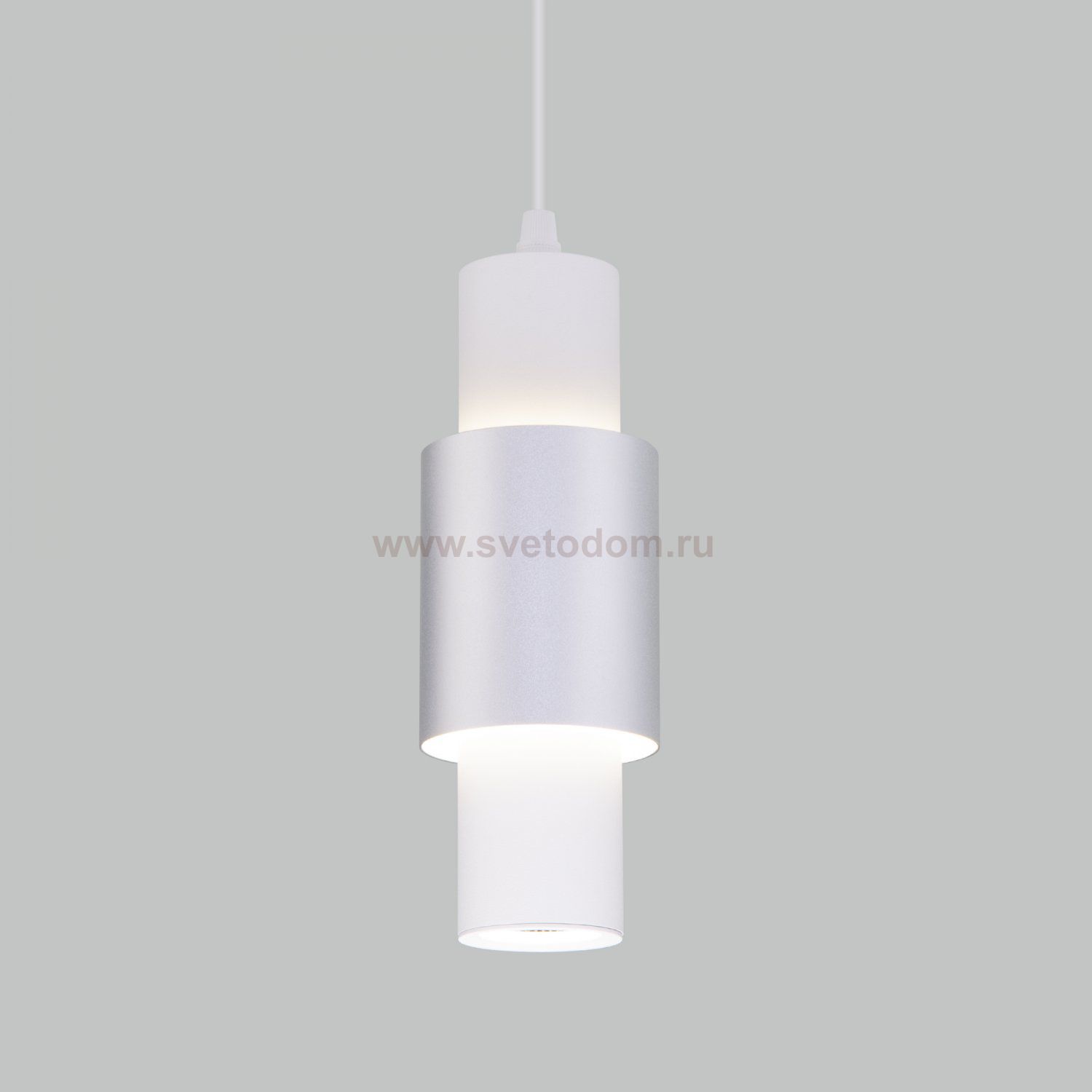 Люстра Eurosvet 50204/1 LED белый/матовое серебро Bento