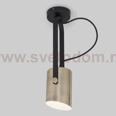 Настенный светильник с поворотным плафоном Eurosvet 20092/1 черный/античная бронза Italio