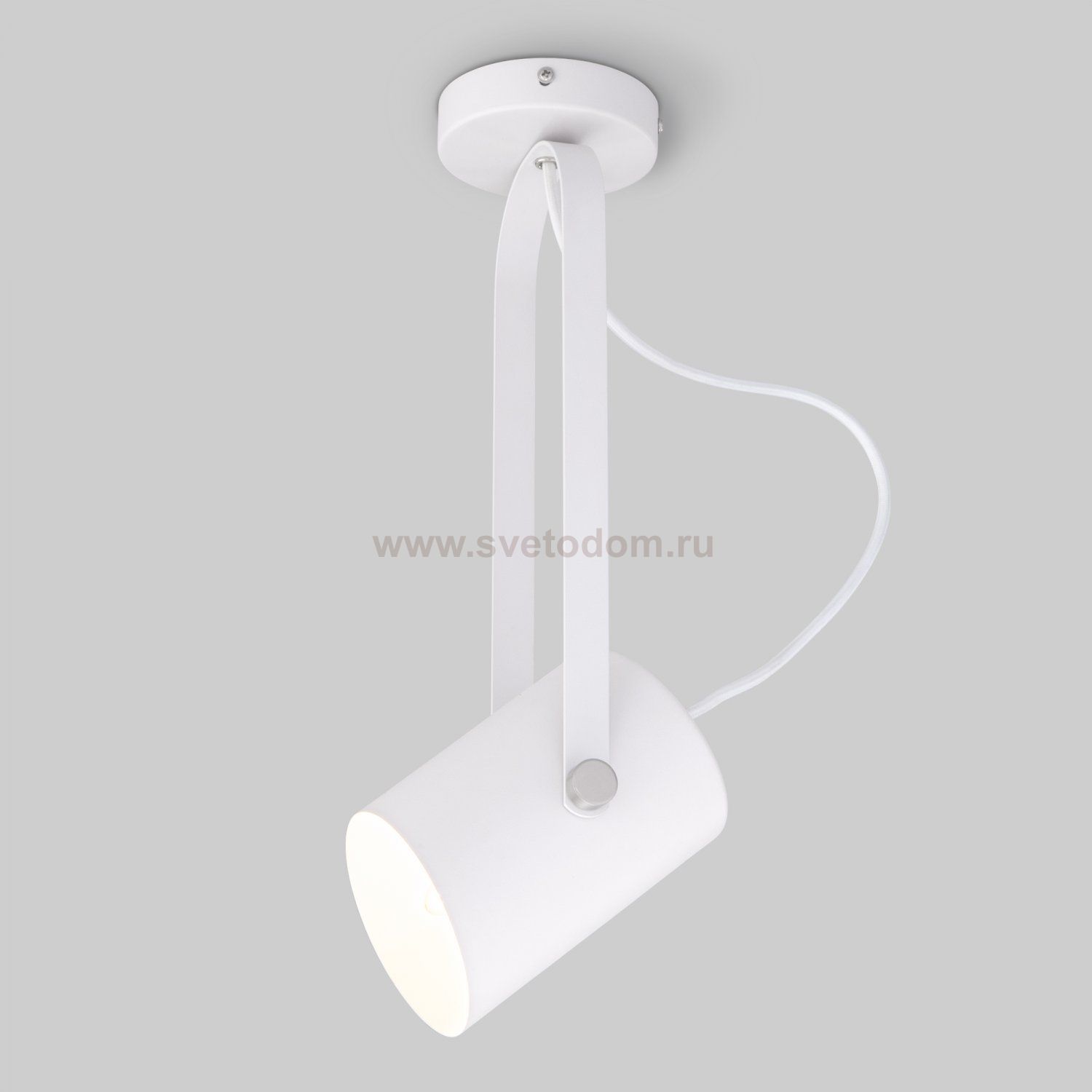 Настенный светильник с поворотным плафоном Eurosvet 20092/1 белый/сатин никель Italio