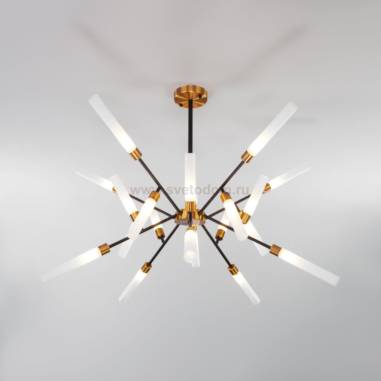 Потолочная люстра в стиле лофт Eurosvet 70120 черный Alvin