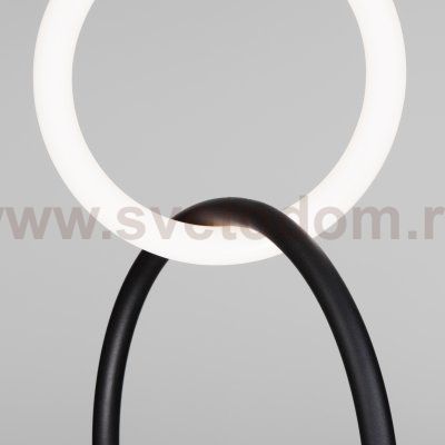 Подвесной светодиодный светильник кольцо Eurosvet 90166/2 черный Rim