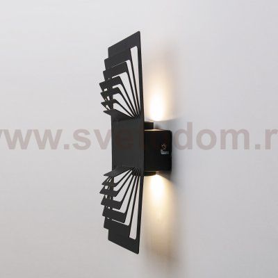 Настенный светодиодный светильник Onda LED MRL LED 1025 чёрный Elektrostandard