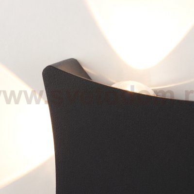Уличный настенный светодиодный светильник 1631 TECHNO LED чёрный 1631 TECHNO LED чёрный Elektrostandard
