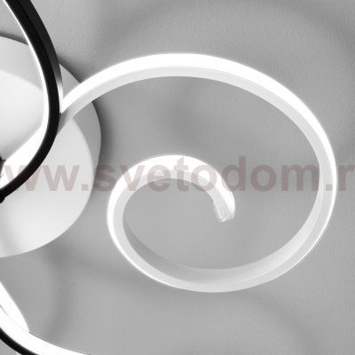 Потолочный светодиодный светильник с пультом управления Eurosvet 90149/3 белый/черный Friori