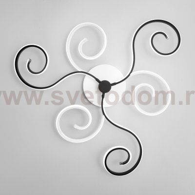 Потолочный светодиодный светильник с пультом управления Eurosvet 90149/3 белый/черный Friori