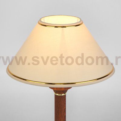 Классическая настольная лампа Eurosvet 60019/1 орех Lorenzo