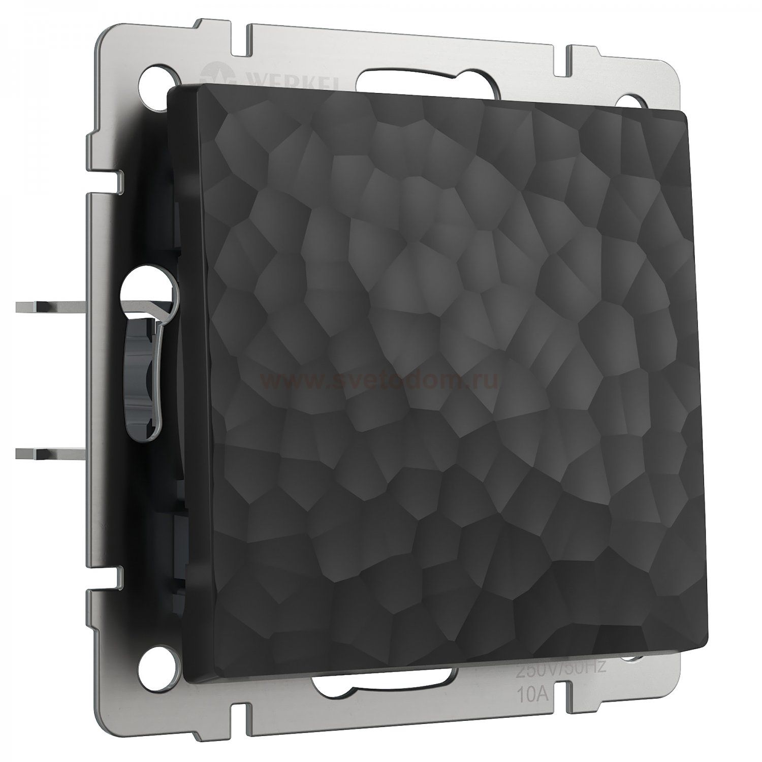 Выключатель одноклавишный (черный) W1210008 Werkel