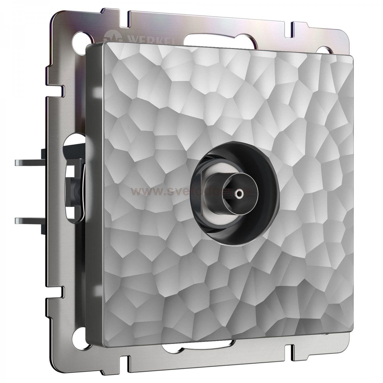 ТВ-розетка оконечная (серебряный) W1283006 Werkel