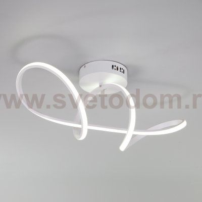 Потолочный светодиодный светильник с пультом управления Eurosvet 90112/1 белый Fold