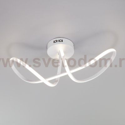 Потолочный светодиодный светильник с пультом управления Eurosvet 90112/1 белый Fold