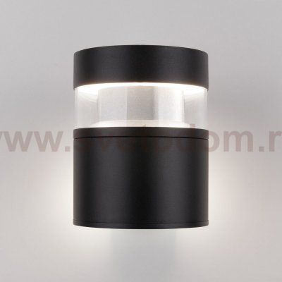 Уличный настенный светодиодный светильник IP54 1530 TECHNO LED  черный Elektrostandard