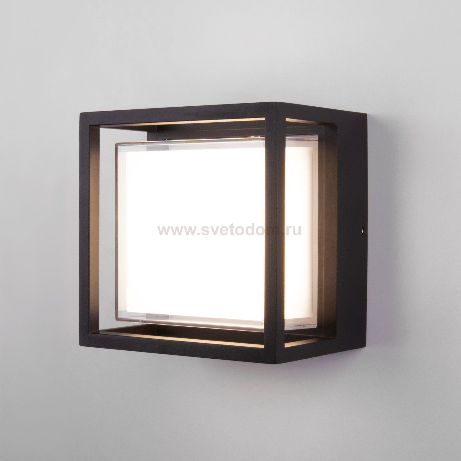 Уличный настенный светодиодный светильник Черный 1533 TECHNO LED Elektrostandard