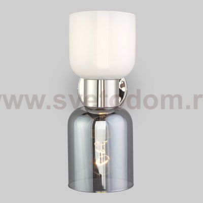 Настенный светильник со стеклянными плафонами Eurosvet 60118/2 никель Tandem