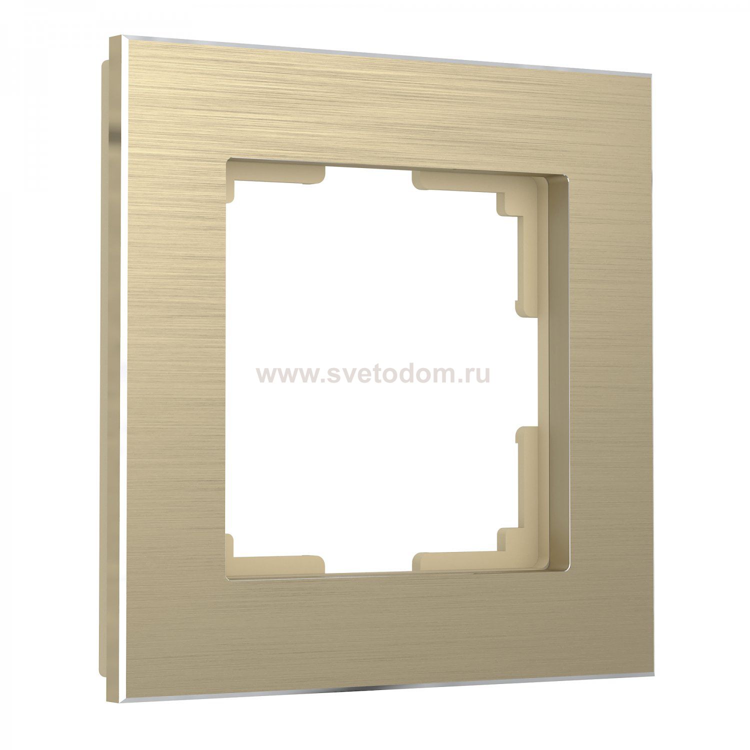 Рамка на 1 пост (шампань алюминий) W0011711 Werkel