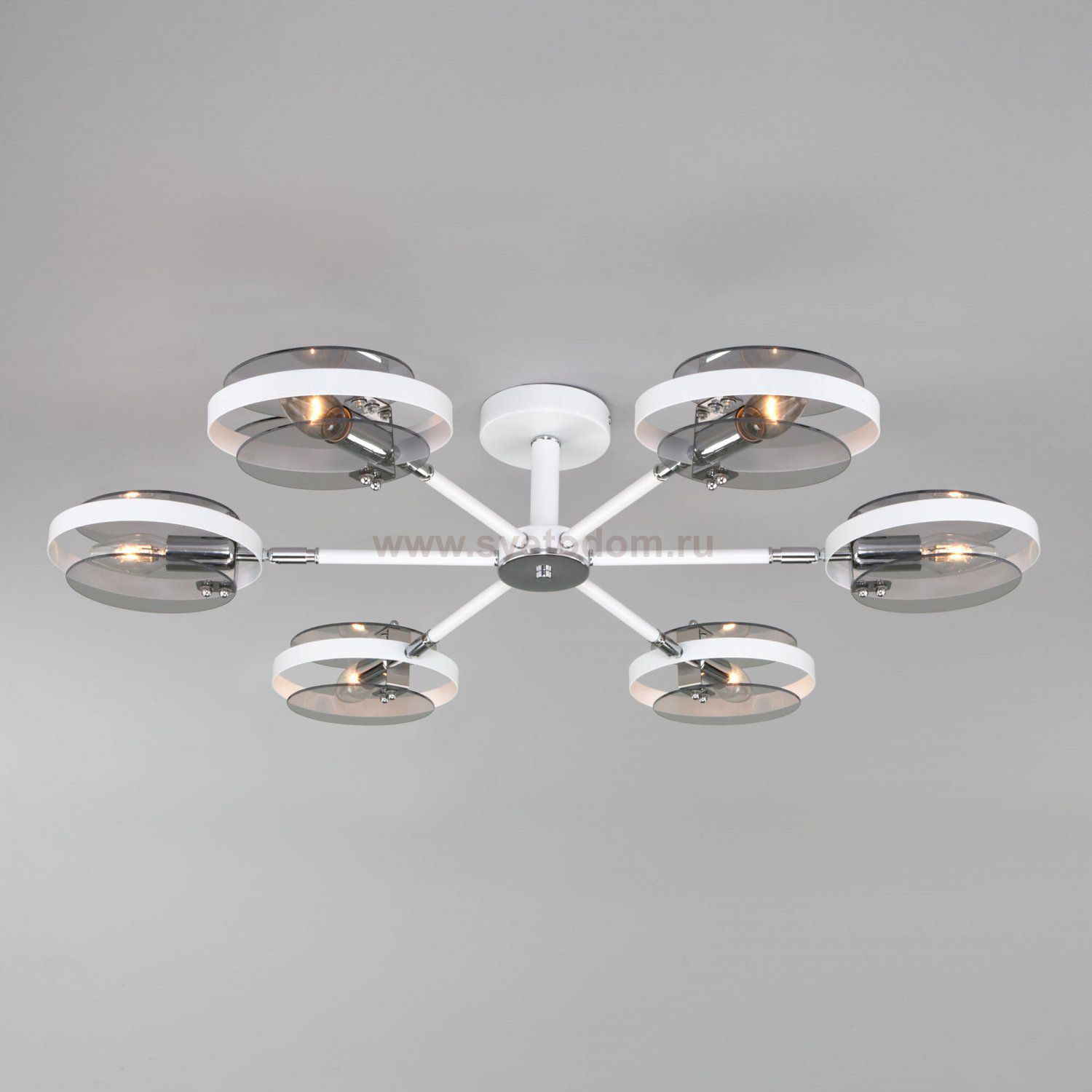 Потолочный светильник в стиле лофт Eurosvet Gallo 70121/6 белый