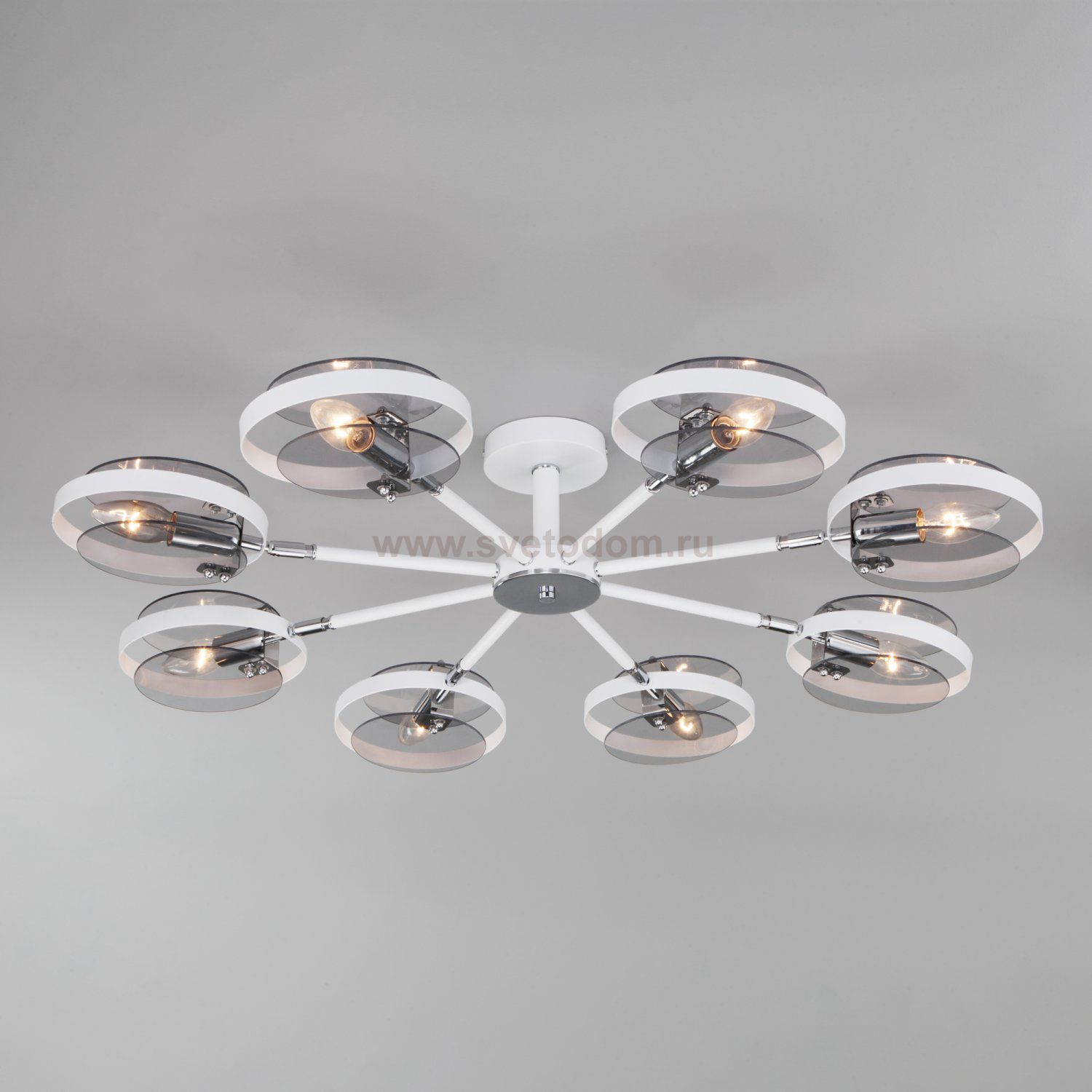 Потолочный светильник в стиле лофт Eurosvet Gallo 70121/8 белый