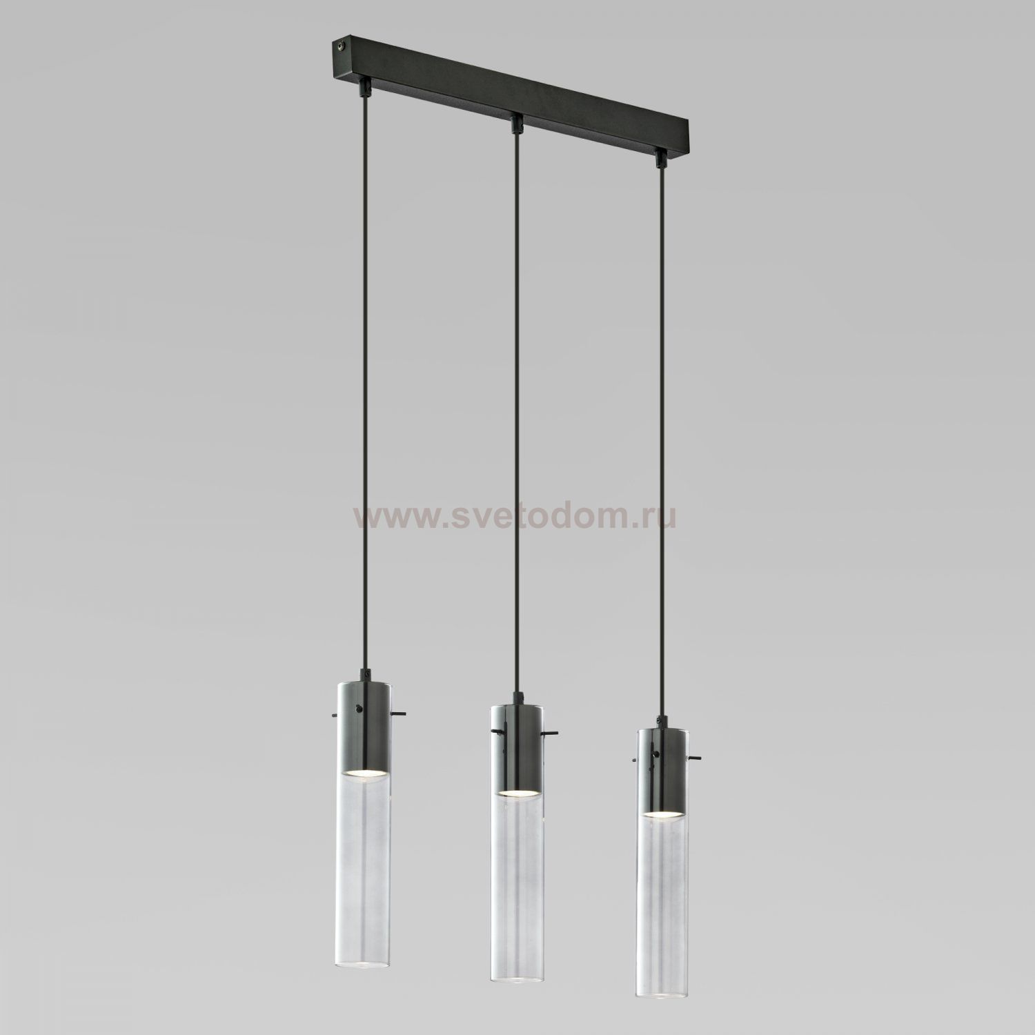 Подвесной светильник со стеклянными плафонами TK Lighting 855 Look Graphite Look