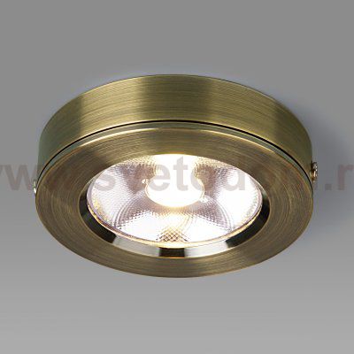 Накладной точечный светодиодный светильник бронза DLS030 Elektrostandard