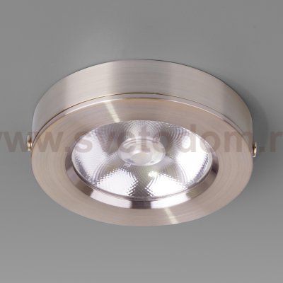 Накладной точечный светодиодный светильник сатин DLS030 Elektrostandard