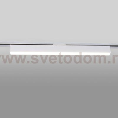 Трековый светодиодный светильник для однофазного шинопровода X-Line 20W 4200K белый матовый X-Line белый матовый 20W 4200K (LTB54) однофазный Elektrostandard