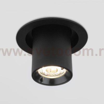 Встраиваемый точечный светодиодный светильник 9917 LED 10W 4200K черный матовый Elektrostandard