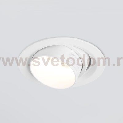 Встраиваемый светодиодный светильник с регулировкой угла освещения 9919 LED 10W 4200K белый Elektrostandard