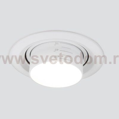 Встраиваемый светодиодный светильник с регулировкой угла освещения 9920 LED 15W 4200K белый Elektrostandard