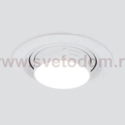 Встраиваемый светодиодный светильник с регулировкой угла освещения 9920 LED 15W 4200K белый Elektrostandard