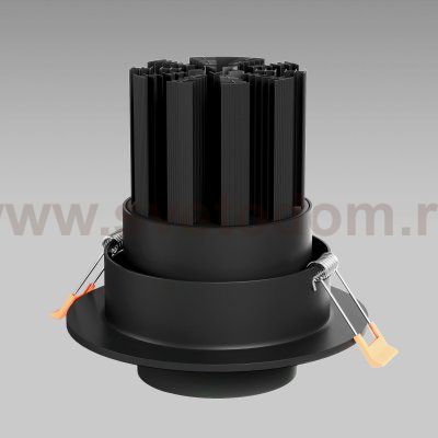 Встраиваемый светодиодный светильник с регулировкой угла освещения 9920 LED 15W 4200K черный Elektrostandard