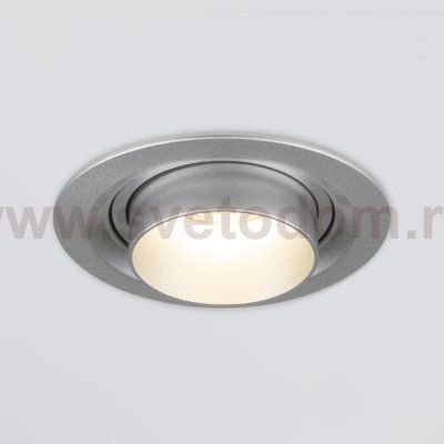 Встраиваемый светодиодный светильник с регулировкой угла освещения 9920 LED 15W 4200K серебро Elektrostandard
