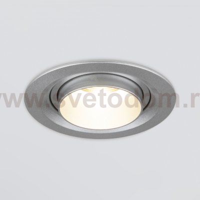 Встраиваемый светодиодный светильник с регулировкой угла освещения 9920 LED 15W 4200K серебро Elektrostandard