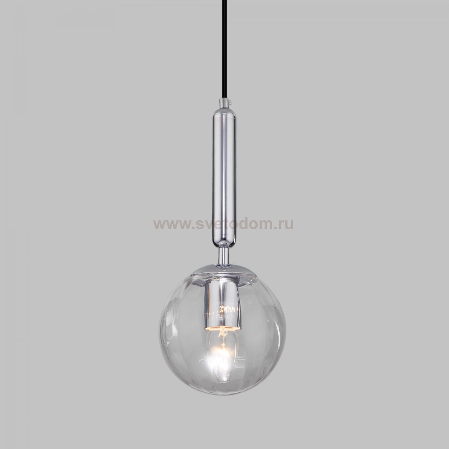 Подвесной светильник со стеклянным плафоном Eurosvet 50208/1 прозрачный Joy