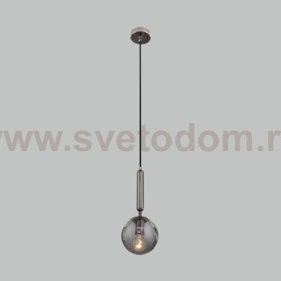 Подвесной светильник со стеклянным плафоном Eurosvet 50208/1 дымчатый Joy