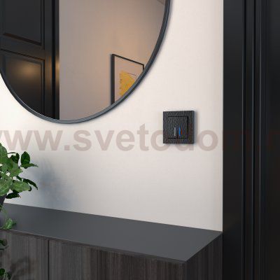 Рамка на 1 пост (черный) W0012408 Werkel