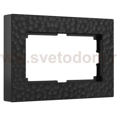 Рамка для двойной розетки (черный) W0082408 Werkel