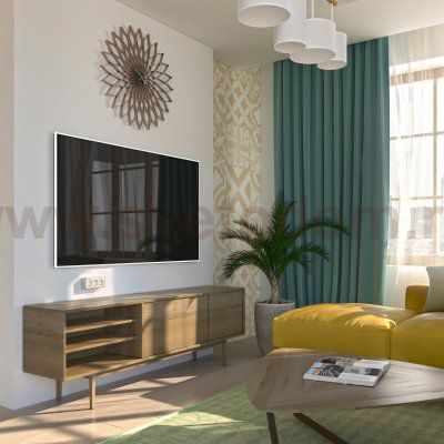 Розетка тройная с заземлением и шторками Gallant (шампань рифленый) WL15-02-05 Werkel