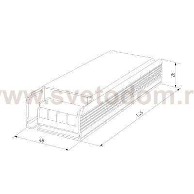 Трансформатор для светодиодной ленты 24V 100W Трансформатор 24V 100W Elektrostandard