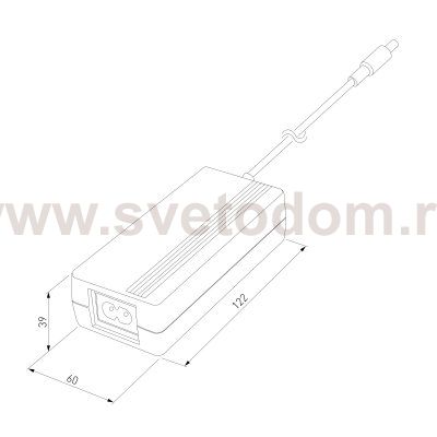 Трансформатор для светодиодной ленты 24V 72W Трансформатор 24V 72W Elektrostandard