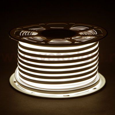 Светодиодный гибкий неон 220V 9,6W 120Led 2835 IP67 односторонний дневной белый, 50 м Elektrostandard