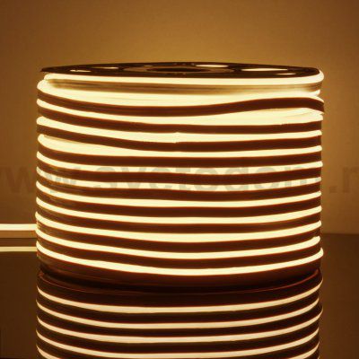 Светодиодный гибкий неон Гибкий неон 220V 9,6W 120Led 2835 IP67 односторонний теплый белый, 50 м Elektrostandard